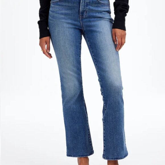 Madewell Kick Out Crop Jeans Oneida Wash - Picture 1 of 5
